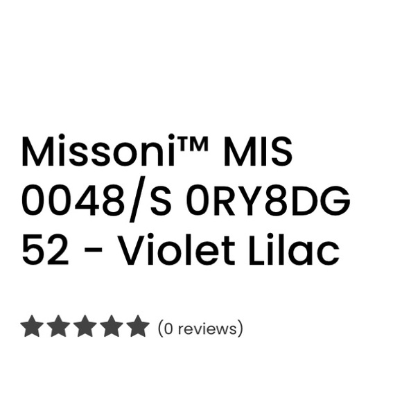 Missoni MIS0048/S ORYDG 52 Violet Lilac Women’s Sunglasses NWT - Picture 14 of 14